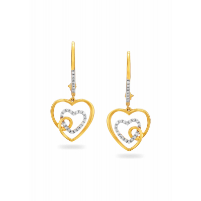 Sweetheart Diamond Hanging Earring
