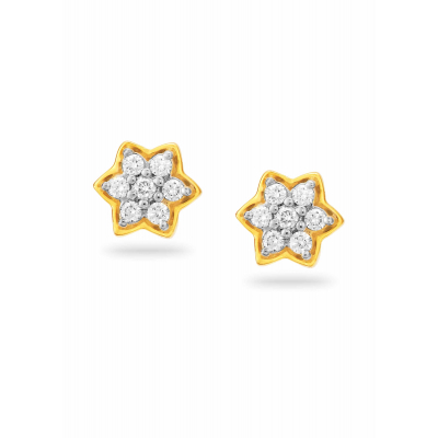 Celestial Star Diamond Stud Earring