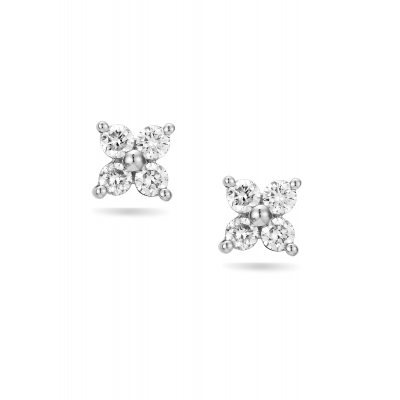 Floral Delight Diamond Stud Earring