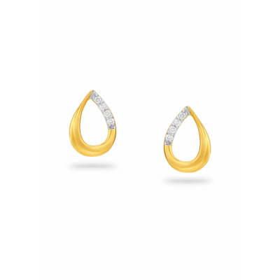 Glistening Dew Diamond Stud Earring