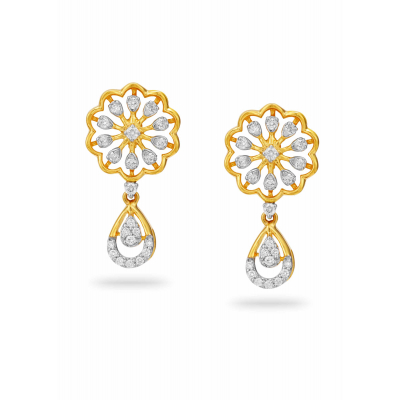 Radiance of the Sun Diamond Stud Earring