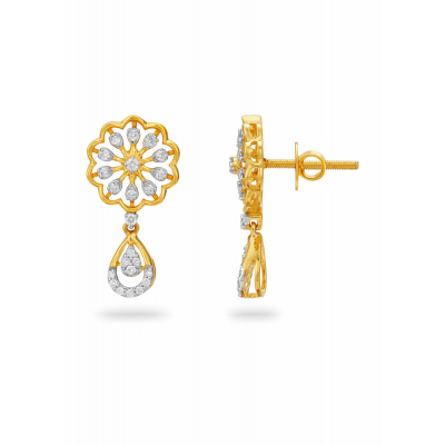 Radiance of the Sun Diamond Stud Earring