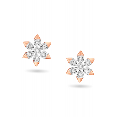 Celestial Radiance Diamond Stud Earring