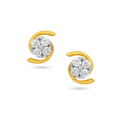Dewdrop Delight Diamond Stud Earring