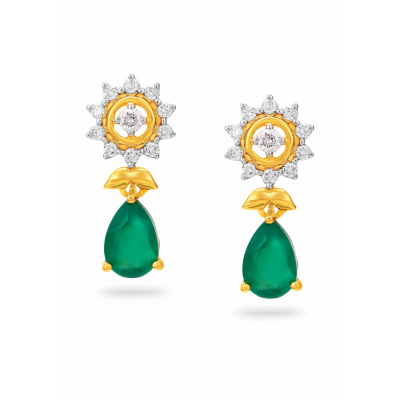 Vintage Glamour Diamond Hanging Earring