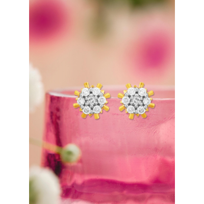 Petal Perfection Diamond Stud Earring