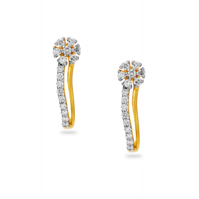 Sophisticated Shine Diamond Stud Earring