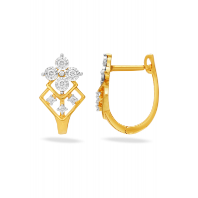 Fragrant Jasmine Diamond Stud Earring