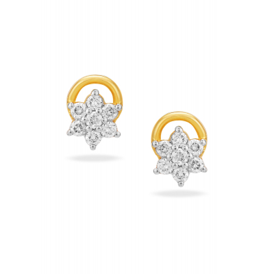 Blooming Elegance Diamond Stud Earring