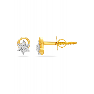 Blooming Elegance Diamond Stud Earring