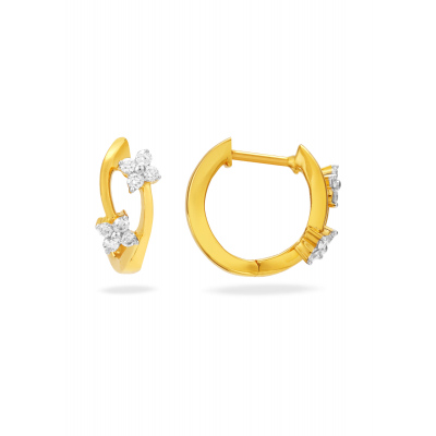 Floral Essence Diamond Stud Earring