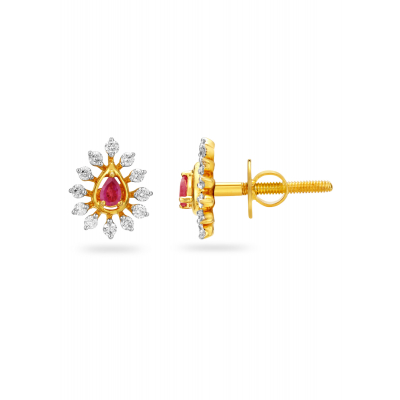 Celebration Burst Diamond Stud Earring
