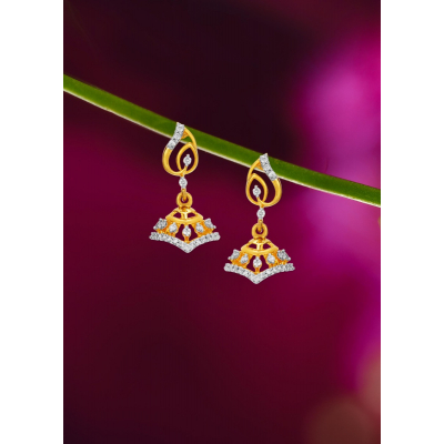 Domes of Elegance Diamond Jhumka Earring