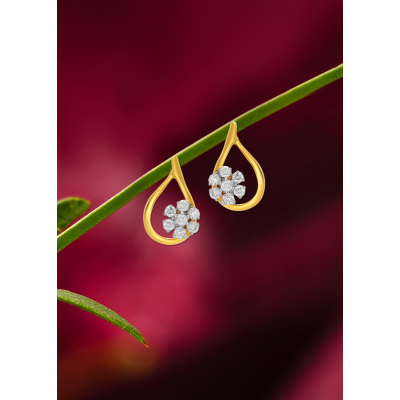 Natural Essence Diamond Stud Earring