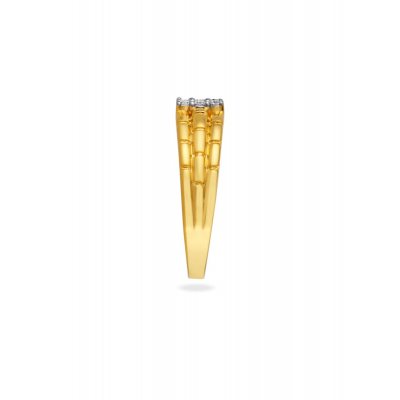 Brick Wall Diamond Finger Ring