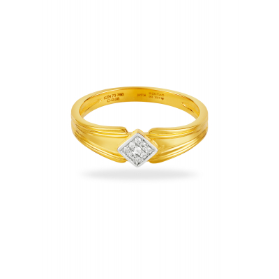 Geometric Elegance Diamond Finger Ring