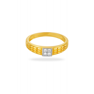 Chic Geometric Diamond Finger Ring