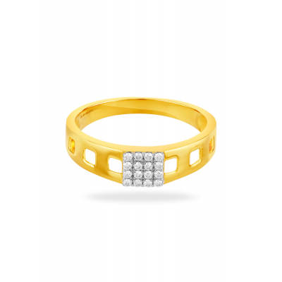 Contemporary Chic Diamond Finger Ring