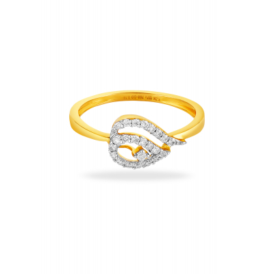 Regal Peacock Diamond Finger Ring