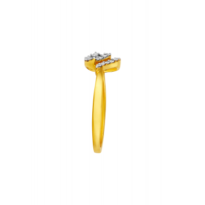 Regal Peacock Diamond Finger Ring