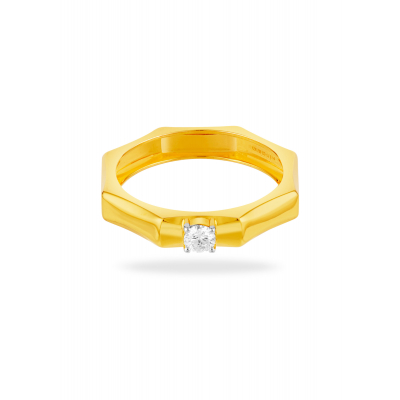Architectural Beauty Diamond Solitaire Finger Ring