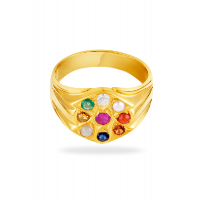 Navaratna Harmony Diamond Finger Ring