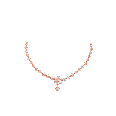 Floral Allure Diamond Necklace