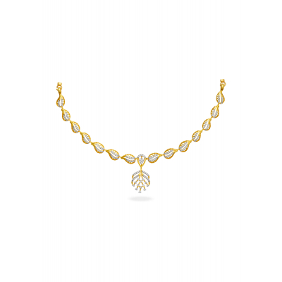 Traditional Paisley Diamond Necklace
