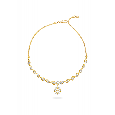 Traditional Paisley Diamond Necklace