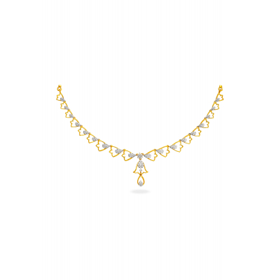 Floral Splendor Diamond Necklace