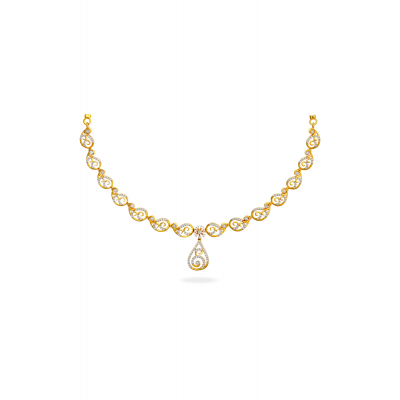 Serene Peacock Grandeur Diamond Necklace