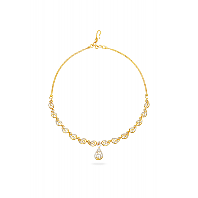 Serene Peacock Grandeur Diamond Necklace