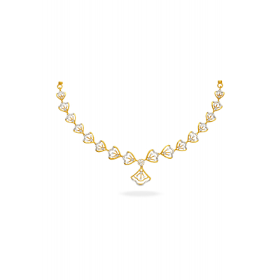 Floral Grace Diamond Necklace