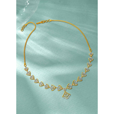 Floral Grace Diamond Necklace