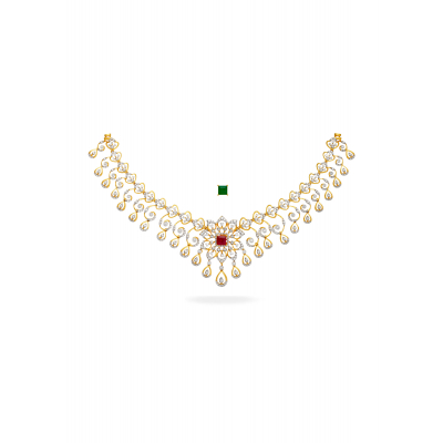 Lotus Serenity Diamond Necklace