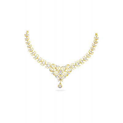 Lotus Harmony Diamond Necklace
