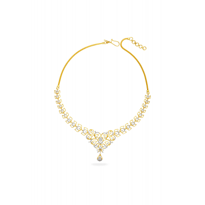 Lotus Harmony Diamond Necklace