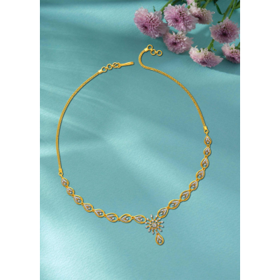 Grace of the Peacock Diamond Necklace