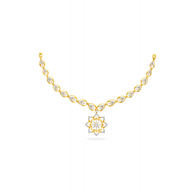 Peacock Muse Diamond Necklace