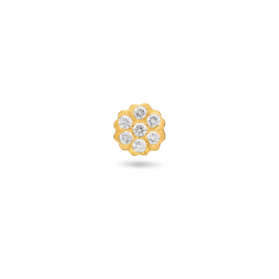 Floral Charm Diamond Nose Pin