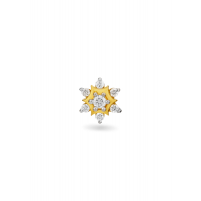 Nature's Embrace Diamond Nose Pin