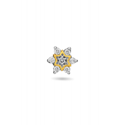 Natural Blossom Diamond Nose Pin