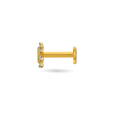 Natural Blossom Diamond Nose Pin