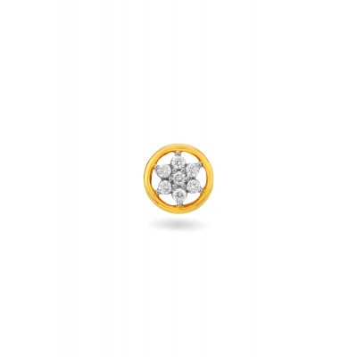 Royal Floral Diamond Nose Pin