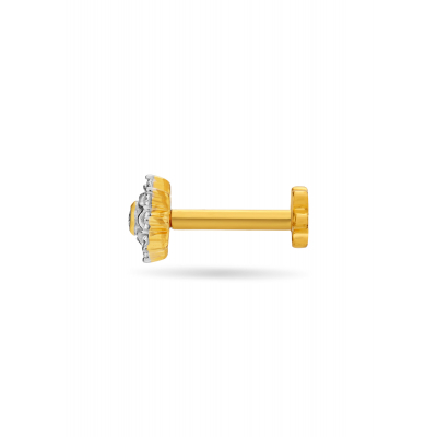 Timeless Golden Diamond Nose Pin