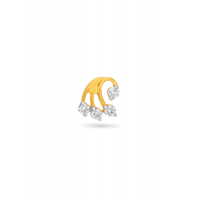 Waves of Beauty Diamond Nose Pin