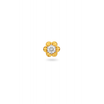 Single Sparkle Diamond Nose Pin