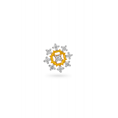Floral Cluster Diamond Nose Pin