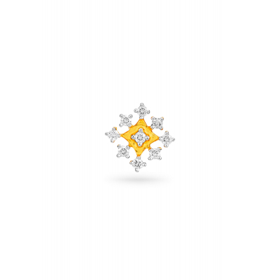 Cluster Floral Diamond Nose Pin