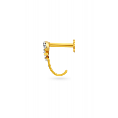 Whisper of Waves Diamond Nose Pin